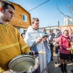 Освящение куличей, Пасха, храм царя страстотерпца Николая в Аннино