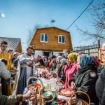 Освящение куличей, Пасха, храм царя страстотерпца Николая в Аннино
