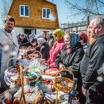 Освящение куличей, Пасха, храм царя страстотерпца Николая в Аннино